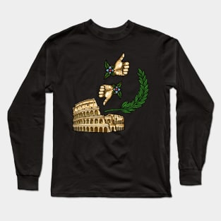 Gladiator's Decree: Pollice Verso - Thumbs Down Long Sleeve T-Shirt